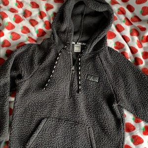 PINK gray colored sherpa